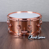 DW 6.5 x 14-Inch Copper Snare Drum - Copper Hardware