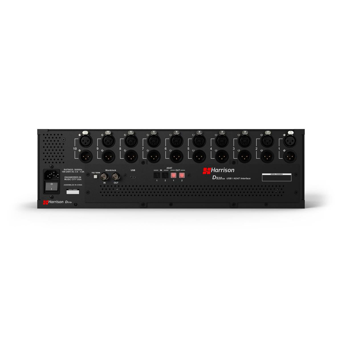 Harrison D510R Ten-Slot 500 Series Rack System With USB Interface Bundle