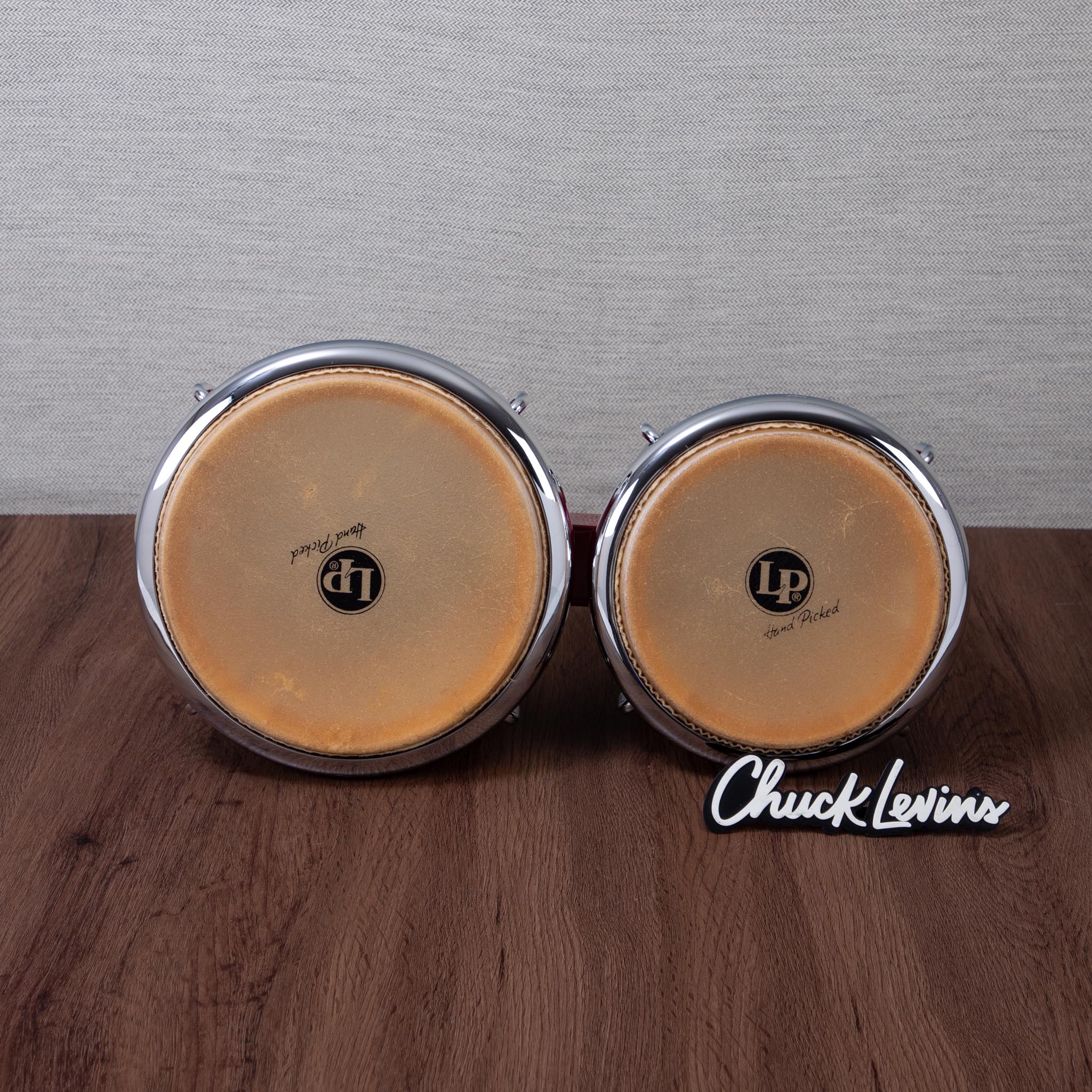 LP Generation II Bongos - Wine Red with Chrome Hardware – Chuck