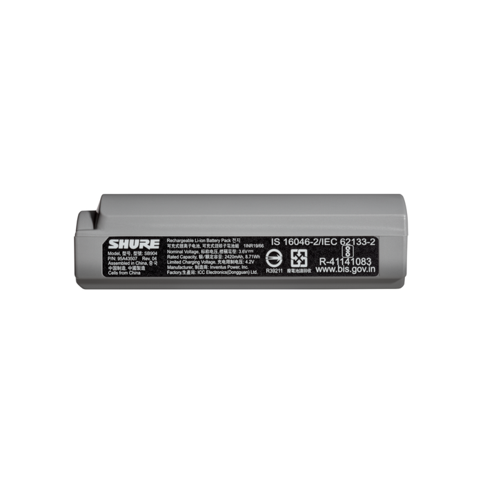 Shure SB904 Lithium-Ion Rechargeable Battery - New