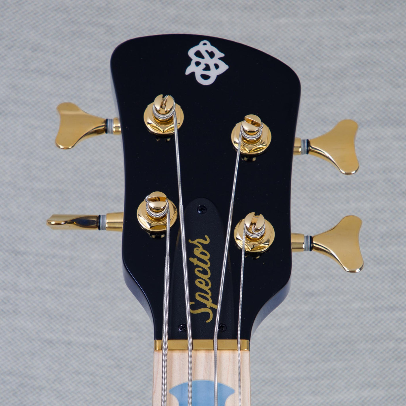 Spector Euro 4 LT Poplar Burl Over Ash Electric Bass Guitar - Faded Light Blue Gloss - CHUCKSCLUSIVE - #]C121NB23311