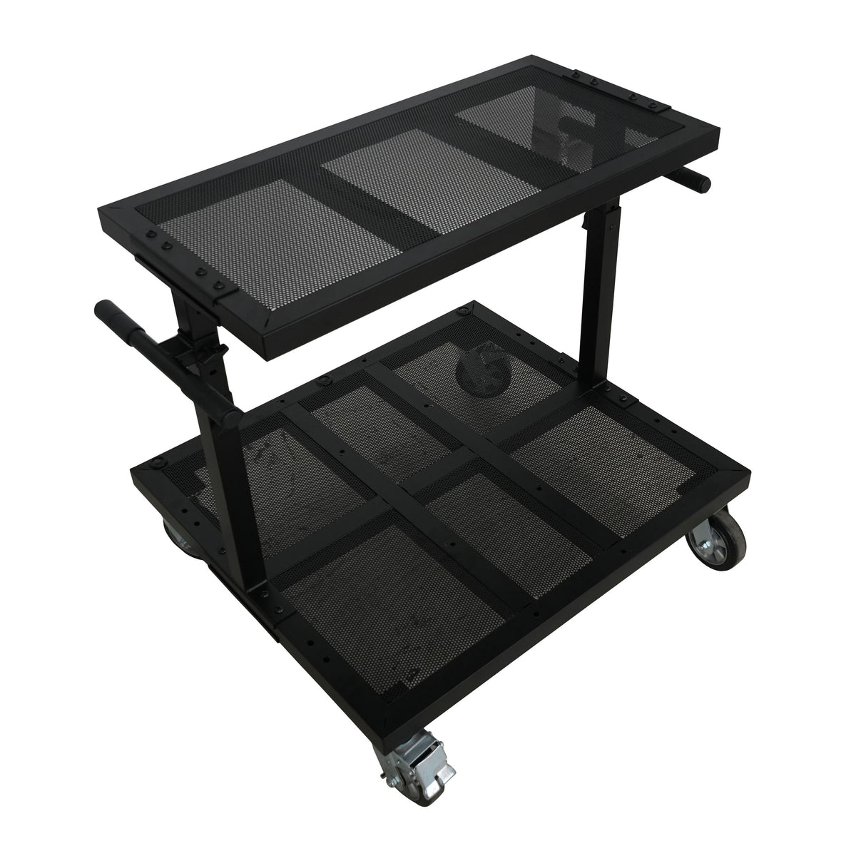 ProX X-BeatWagon Professional Mobile DJ Rolling Workstation with Adjustable Shelf
