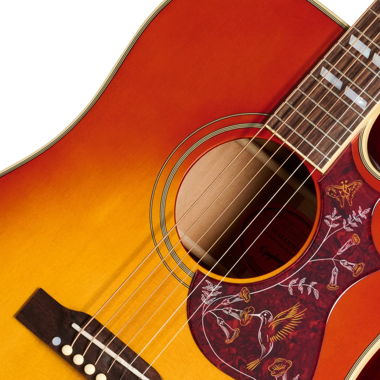 Epiphone Hummingbird Standard EC Acoustic-Electric Guitar - Cherry Sunburst