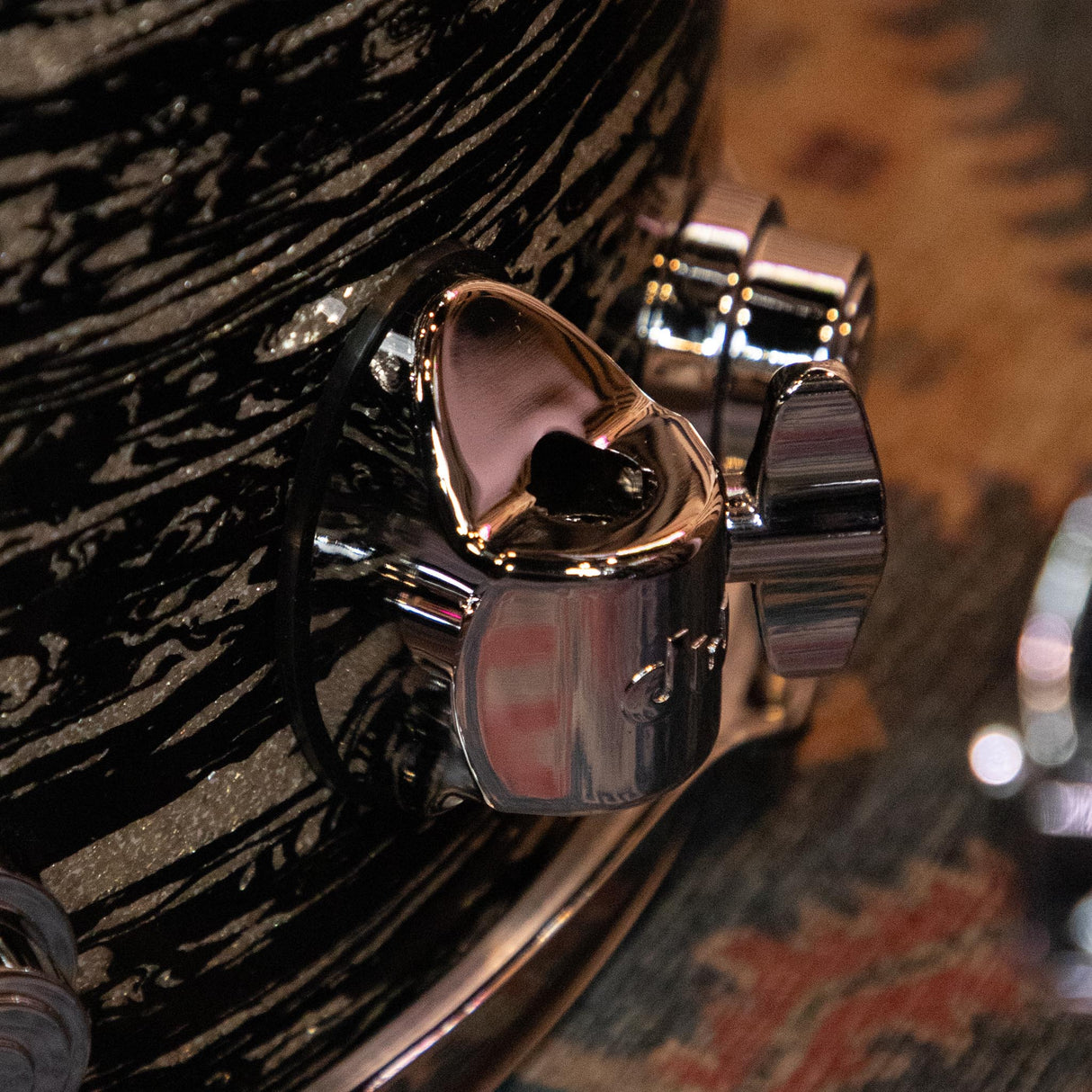 DW Collector's Series 333 4-Piece Shell Pack with 22-Inch Kick - FP - Black Oyster Glass