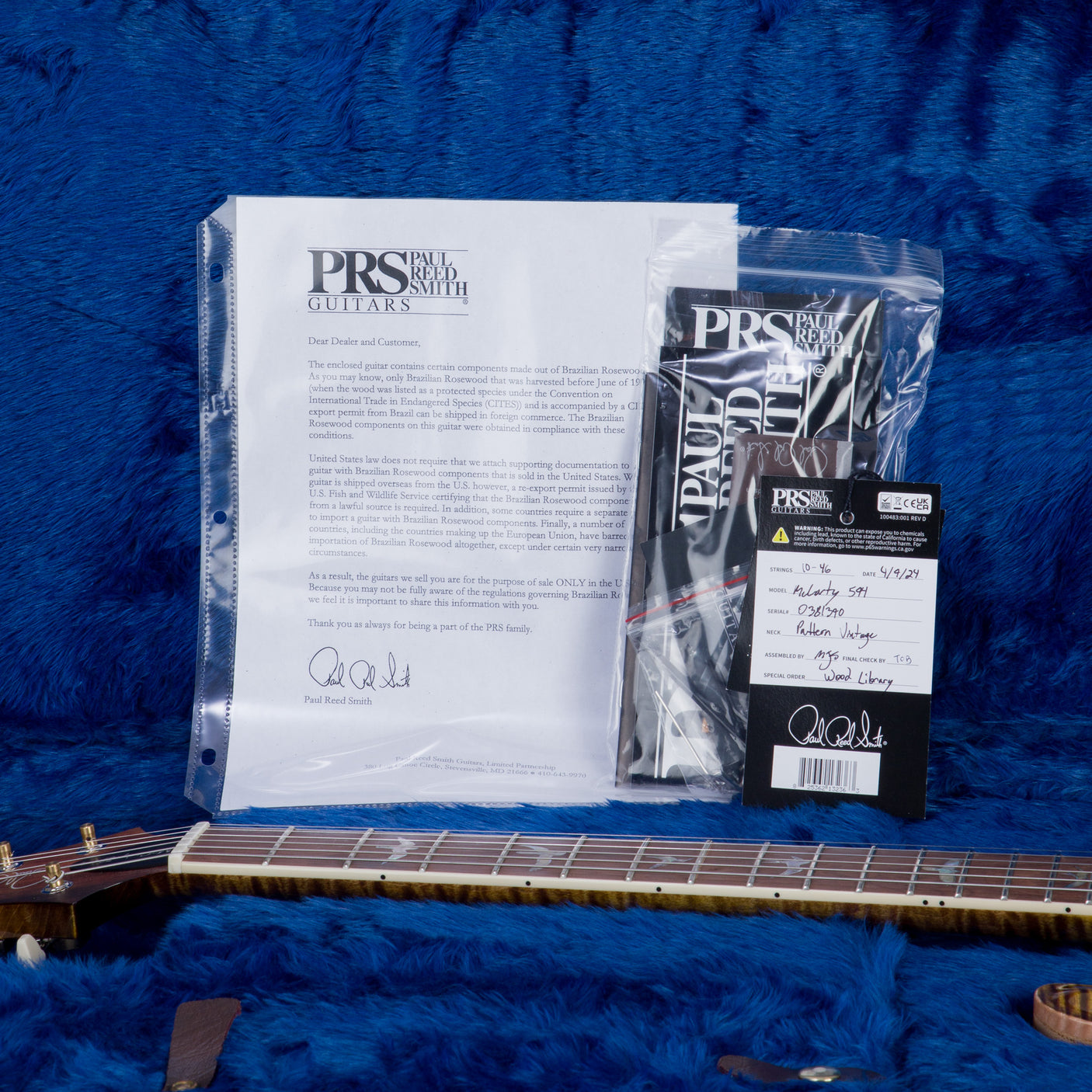 PRS Wood Library McCarty 594 Electric Guitar - Private Stock Dirty Blonde Finish - CHUCKSCLUSIVE - #240381390