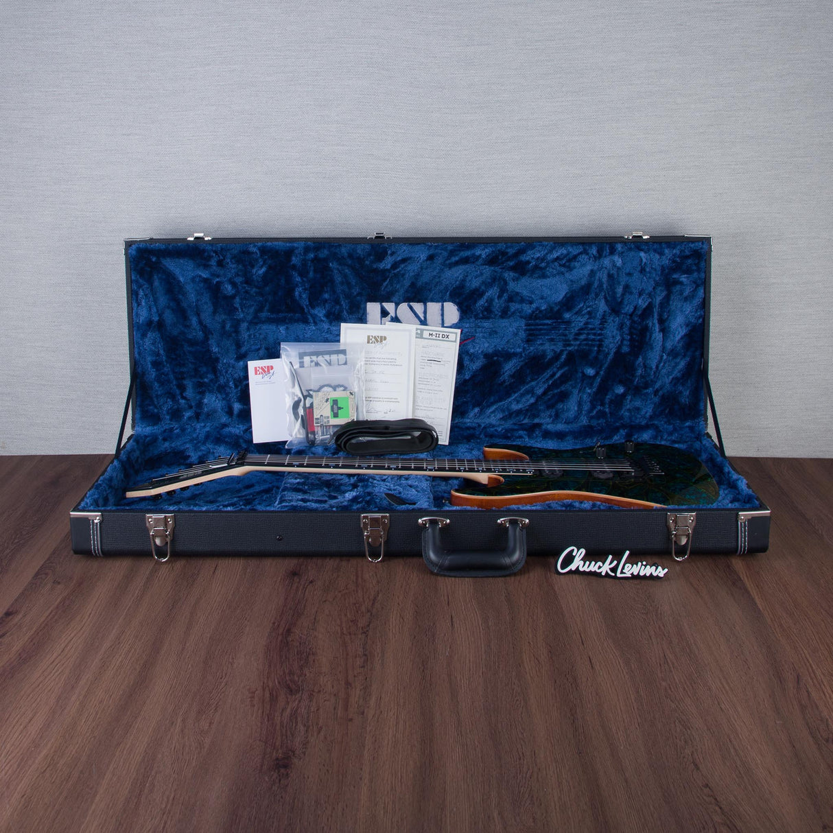 ESP USA M-II DX Electric Guitar - Psychedelic Flame - #US25145