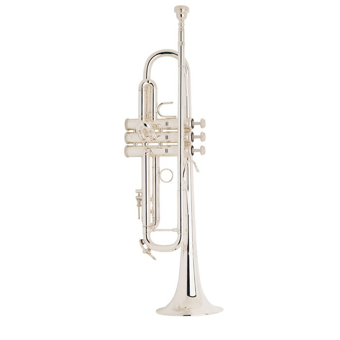 Bach LR180S72 Stradivarius B-Flat Trumpet Outfit, Silver Plated
