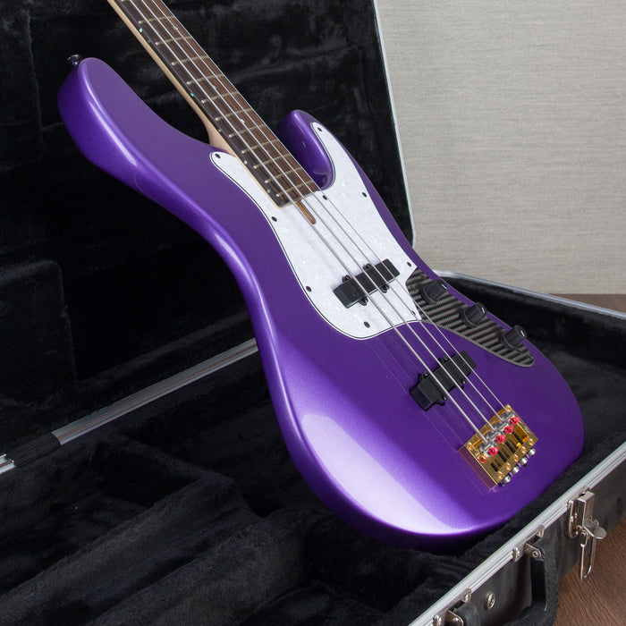 Brubacker USA JXB-4 Standard Electric Bass Guitar - Purple Standard - #016-21