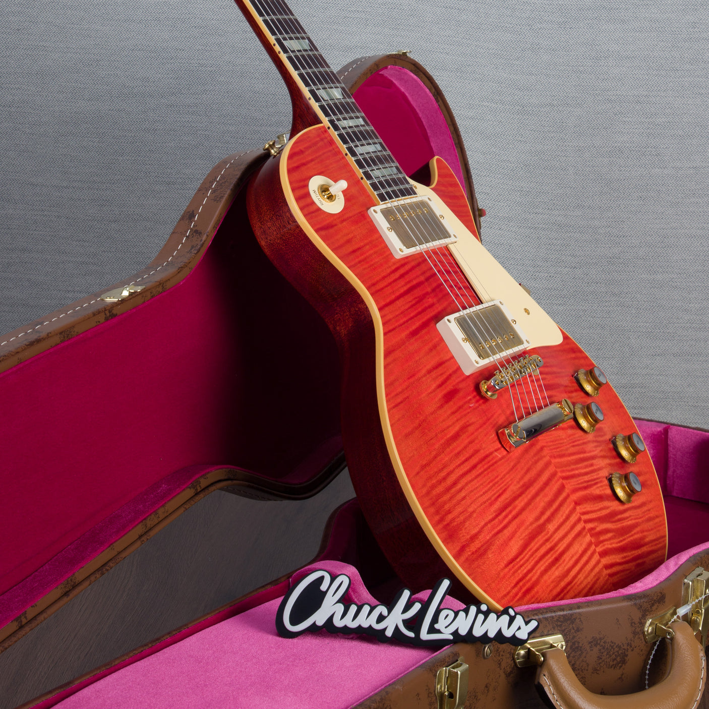 Gibson Murphy Lab 1960 Les Paul Standard Reissue, Gold Hardware - Watermelon King/Ultra Light Aged - CHUCKSCLUSIVE - #03227