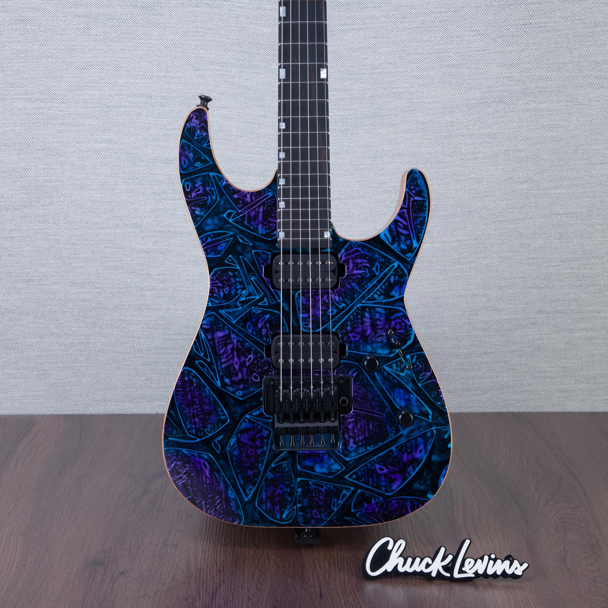 ESP USA M-II DX Electric Guitar - Ghost Flame - #US25144