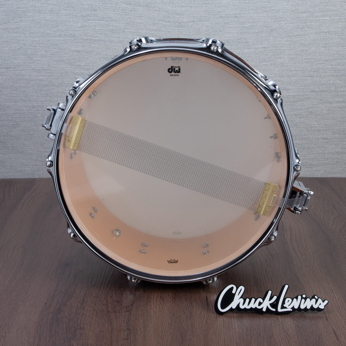 DW 6.5 x 14-Inch Collector's Maple Exotic Series Snare Drum - Natural Lacquer over Koa