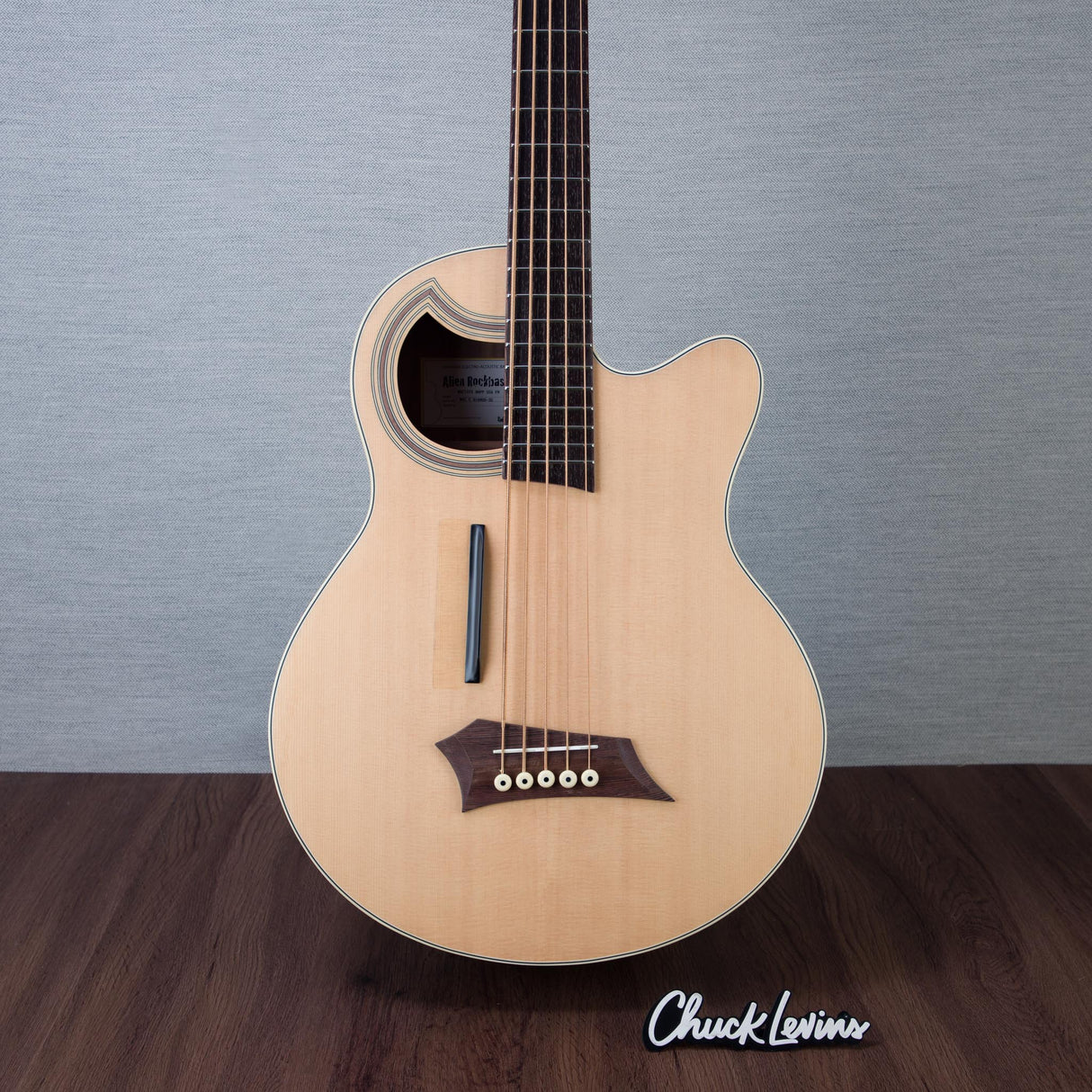 Warwick RockBass Alien Standard 5-String Acoustic Electric Bass Guitar - Natural Transparent Satin - #WAC C 010805-25