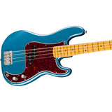 Fender American Professional Classic Precision Electric Bass Guitar, Maple Fingerboard - Faded Lake Placid Blue