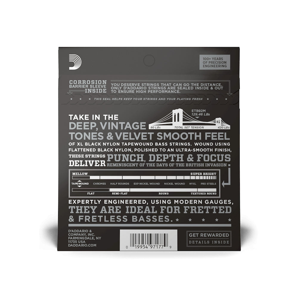 D'Addario ETB92M 50-105 Medium Scale Bass Strings