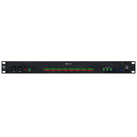 Black Lion Audio MIDI Eight 8x8 MIDI Interface with Standalone Routing and USB Hub