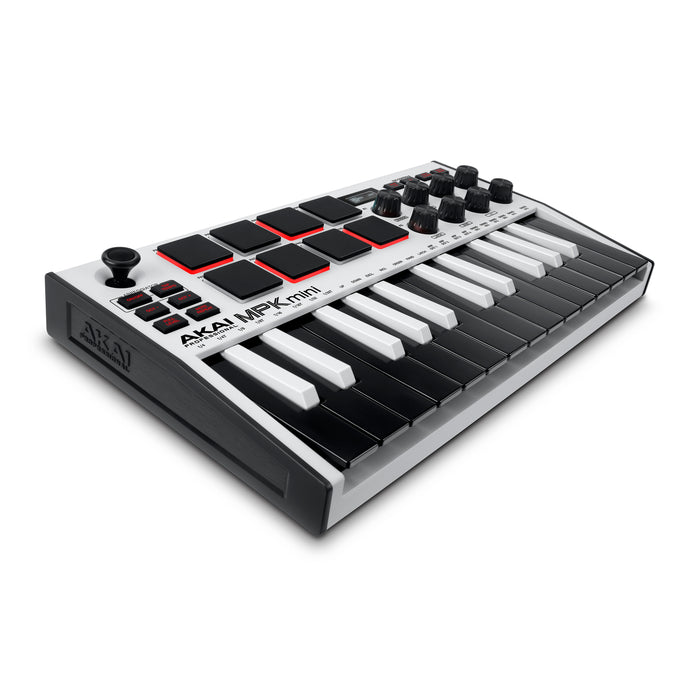 Akai MPK MINI Mk3 25-Key MIDI Keyboard Controller - White