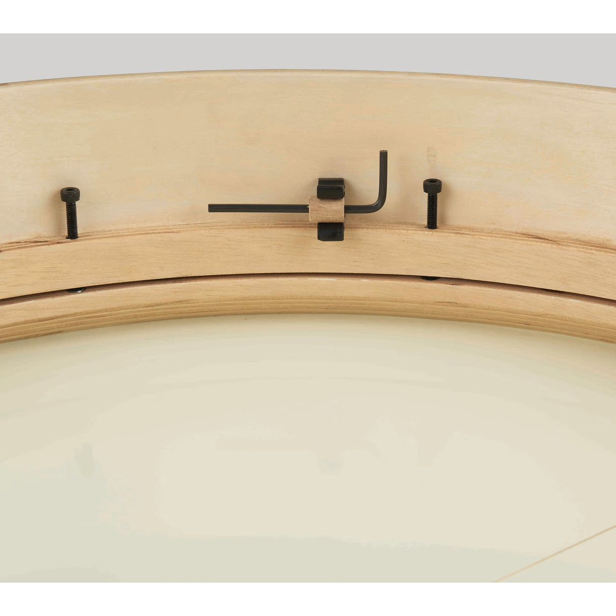 LP 20 x 4-Inch Tunable Bendir Frame Drum - Black-to-Natural Fade