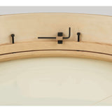 LP 20 x 4-Inch Tunable Bendir Frame Drum - Black-to-Natural Fade