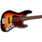 Fender American Professional Jazz Electric Bass Guitar, Rosewood Fingerboard - 3-Color Sunburst