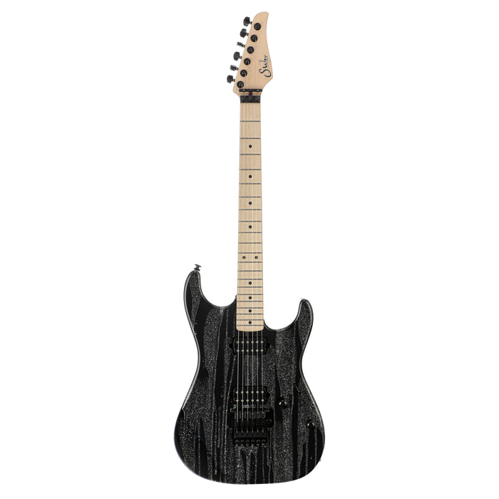 Suhr Custom Standard Electric Guitar w/ Floyd Rose - Silver Sparkle Drip - New