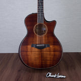 Taylor Builder's Edition K24ce Hawaiian Koa Acoustic Electric Guitar - Kona Burst - #1208304095