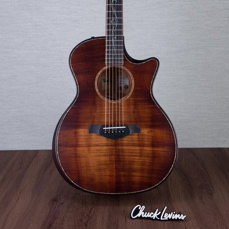 Taylor Builder's Edition K24ce Hawaiian Koa Acoustic Electric Guitar - Kona Burst - #1208304095