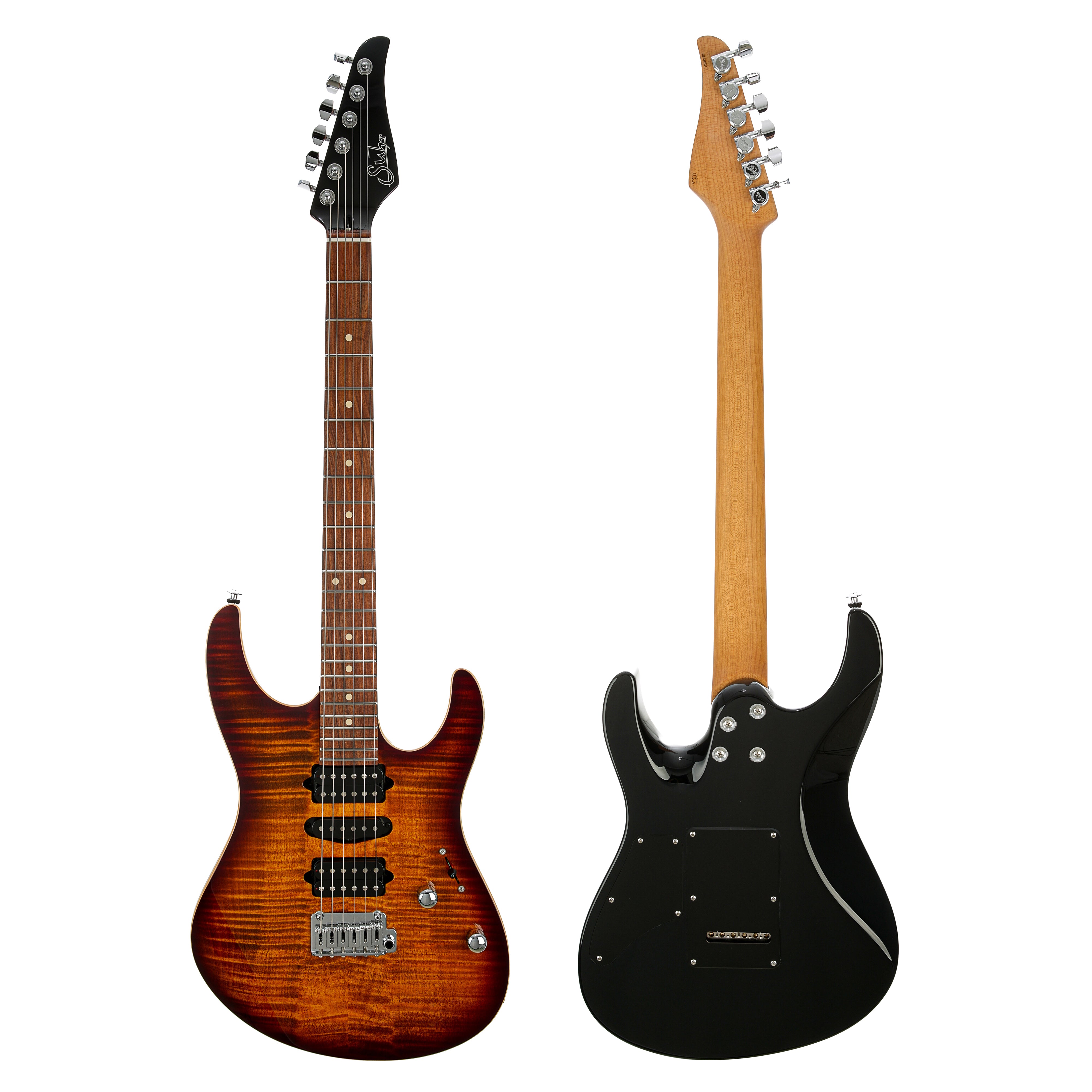 Suhr Modern Plus Flame Maple Electric Guitar - Bengal Burst Suhr Modern Plus Flame Maple Electric Guitar - Bengal Burst