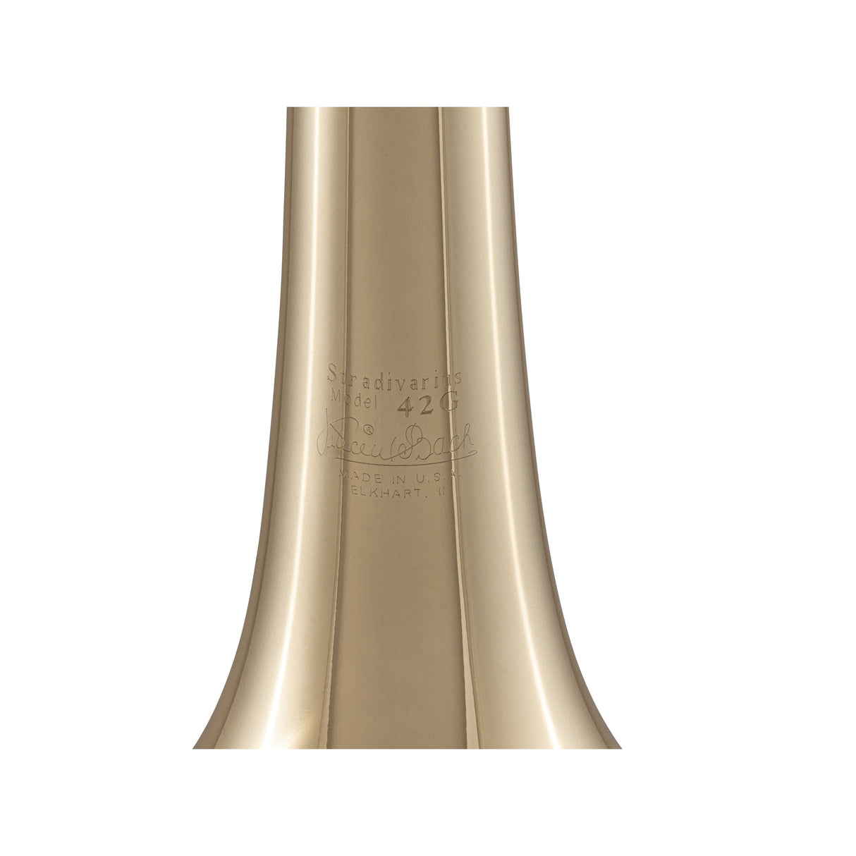 Bach 42AG Stradivarius Professional Tenor Trombone, Lacquer with Gold Brass Bell, Hagmann Valve - Open Box, Mint