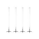 Jmaz Lighting Electro T4 4PK 4 Pack Led Battery Powered IP65 Outdoor Tube with Charging Case