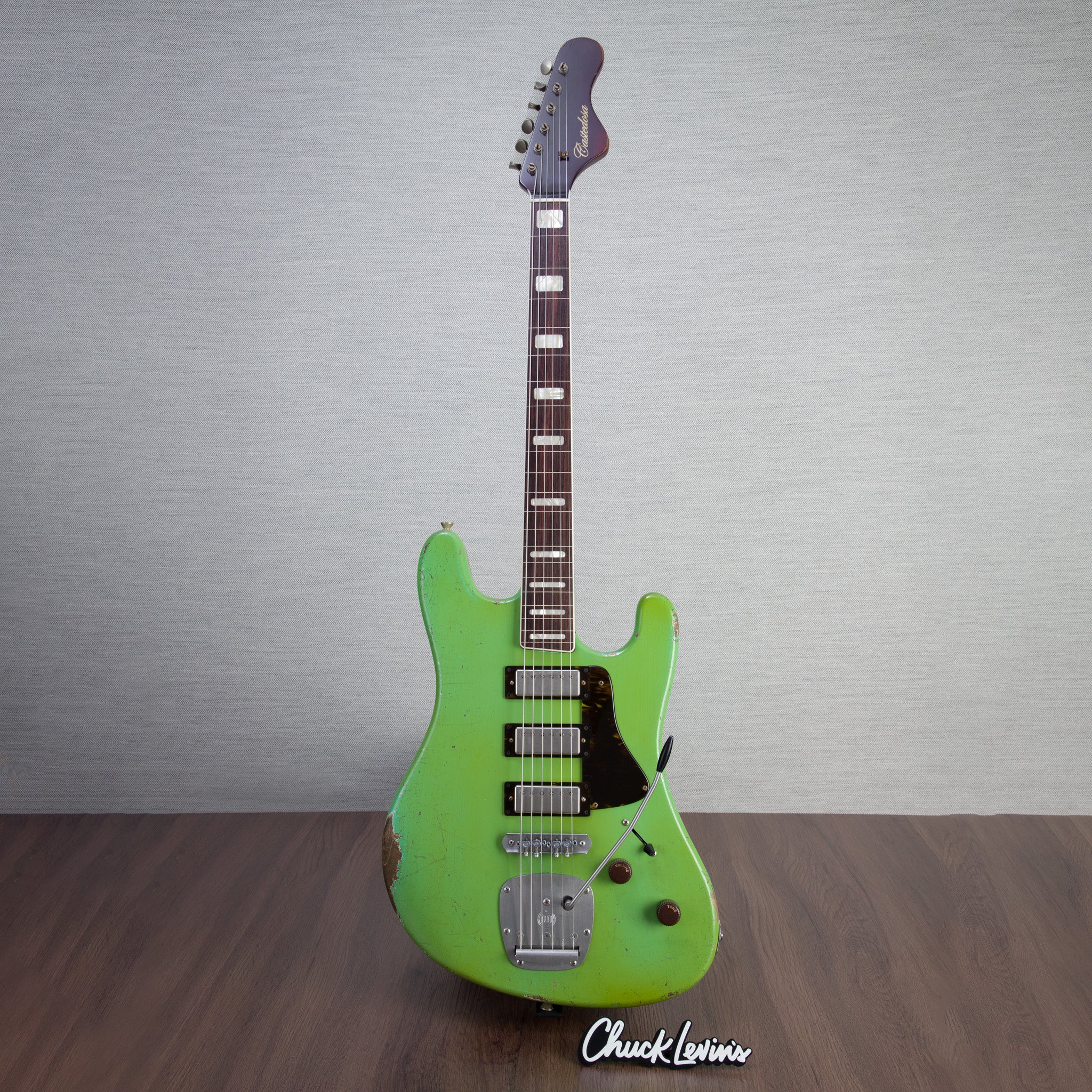 Castedosa Conchers Baritone Fretless Electric Guitar - Aged