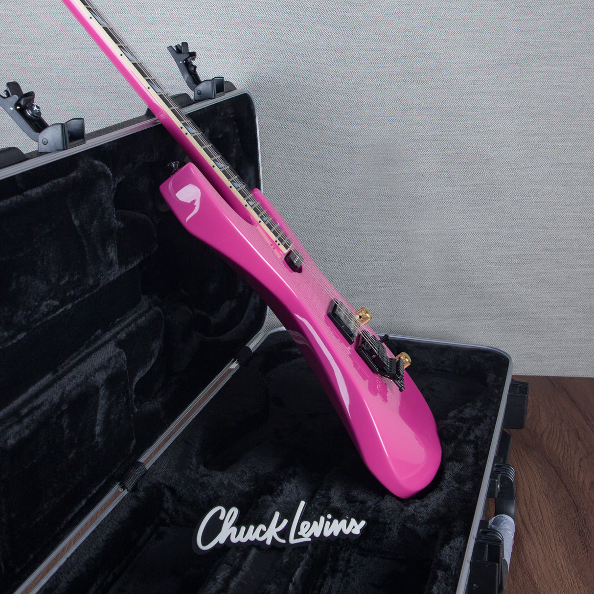 Jackson Custom Shop Soloist HS Electric Guitar - Platinum Pink Pristine - #J10914