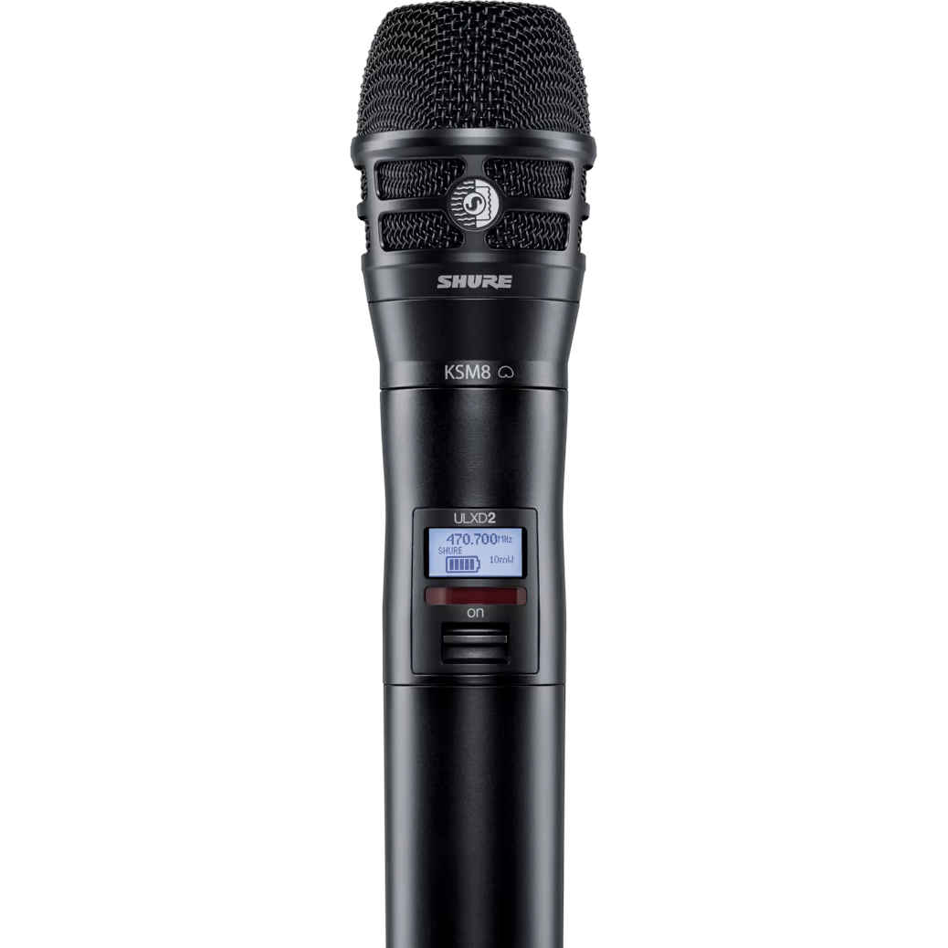 Shure ULXD2/K8 Handheld Transmitter with KSM8 Capsule - Black, H50 Band - Mint, Open Box