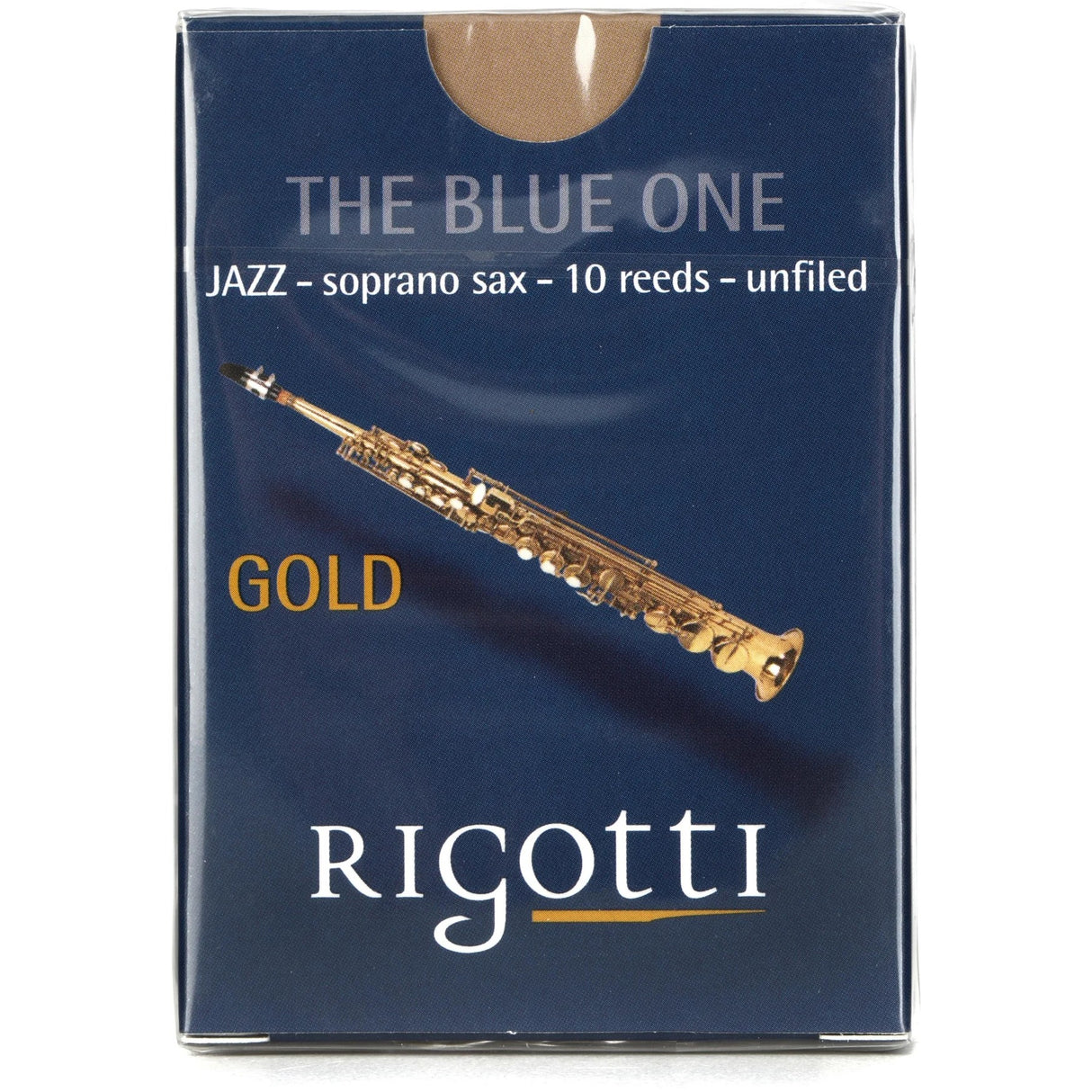 Rigotti RG.JSS Gold Jazz Soprano Saxophone Reeds - 3.0 Medium (10-Pack)
