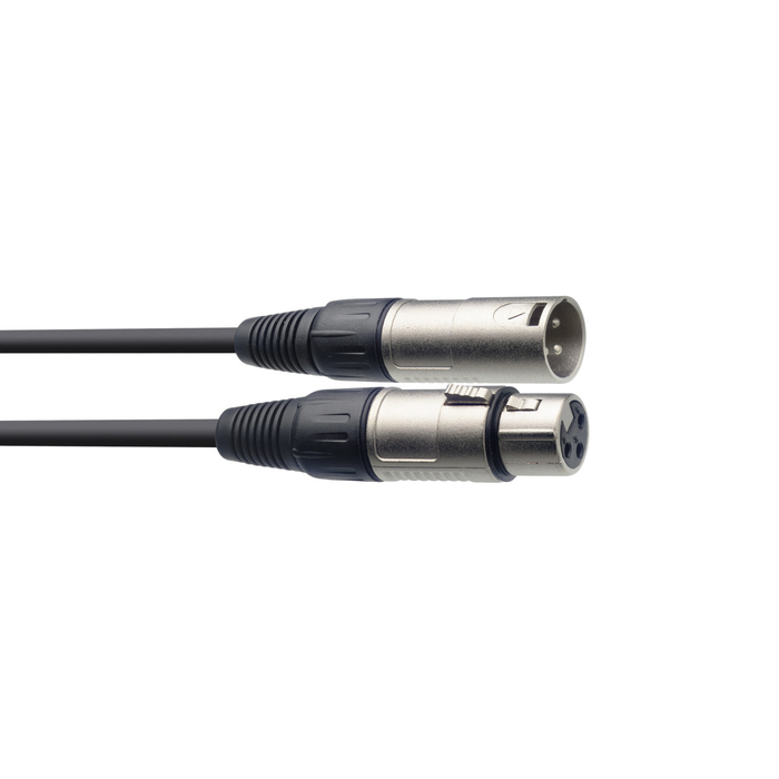 Stagg XLR-XLR 10'(3m) Microphone Cable / Powered Speaker Cable - Black