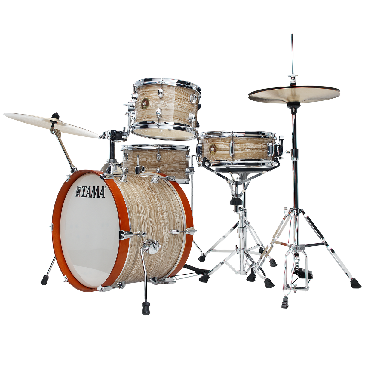 TAMA Club-JAM 4-Piece Shell Pack With 18" Kick- Cream Marble Wrap