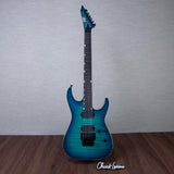 ESP USA M-II DX FR Electric Guitar - Aqua Marine Sunburst - #US26086