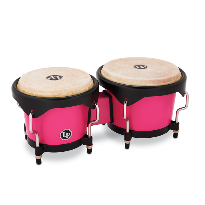 Latin Percussion LP601D-RS-K Discovery Series Bongos with Free Carrying Bag - New,Rose