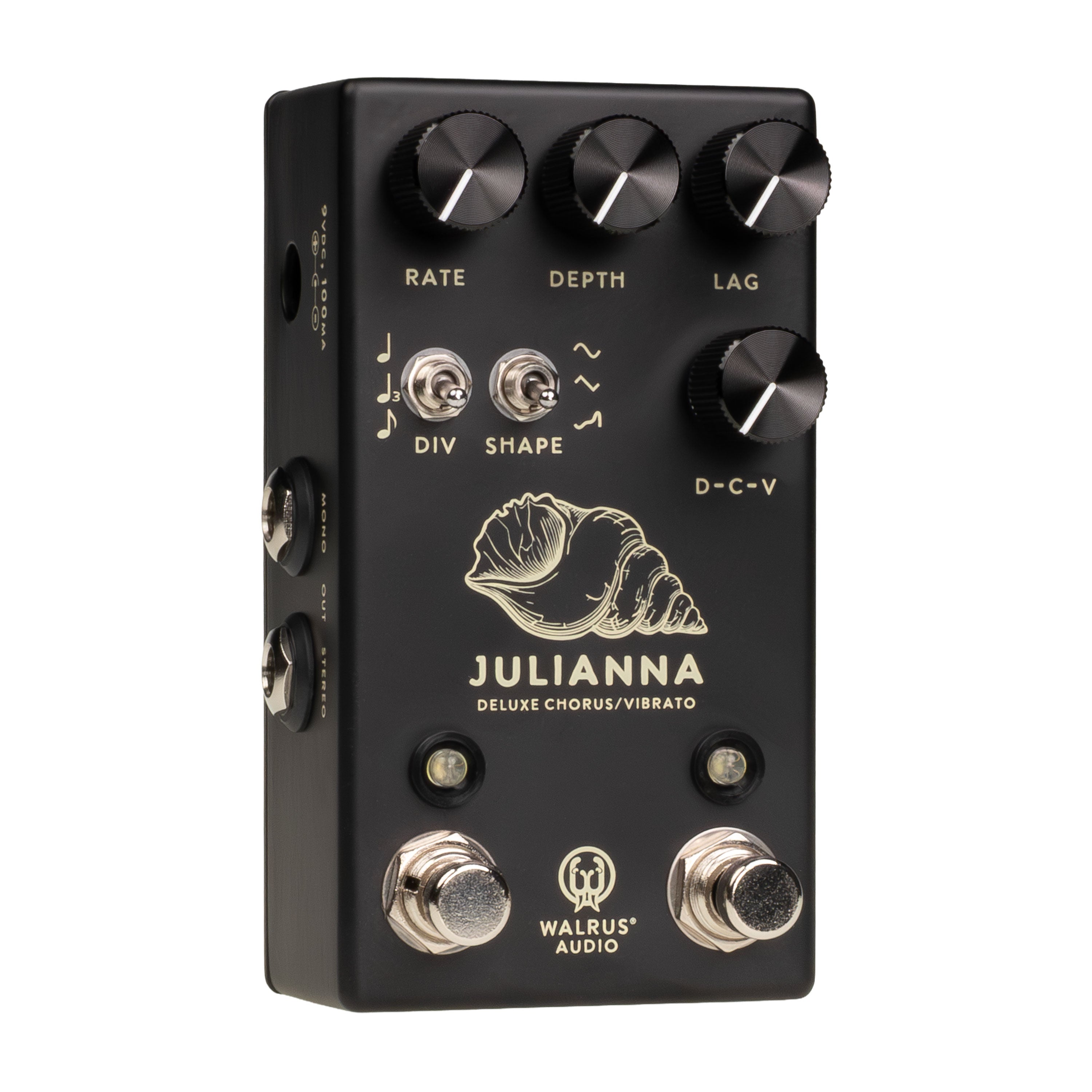 Walrus Audio Julianna Deluxe Chorus Vibrato Pedal, Black