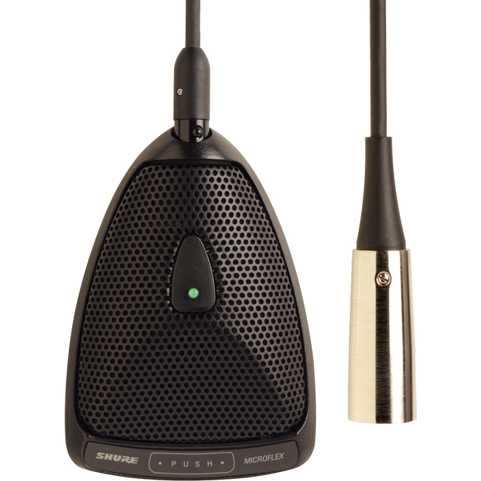 Mx393 Shure MX393/O Microflex Boundary Omnidirectional Microphone - Black ...