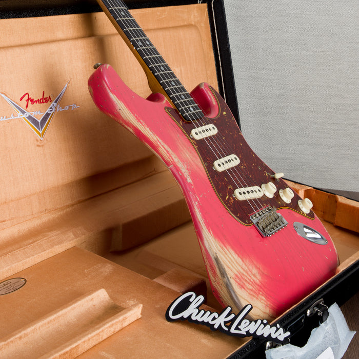 Fender Custom Shop 69 Stratocaster Heavy Relic Electric Guitar, Ebony Fingerboard - Watermelon King - CHUCKSCLUSIVE - #R126000