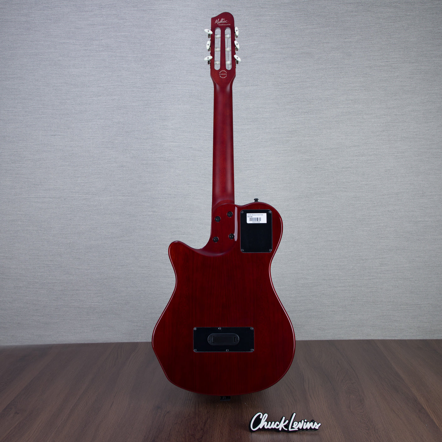 Godin MultiAc Grand Concert SA Nylon String Acoustic-Electric Guitar - Trans Black - CHUCKSCLUSIVE - #25311344