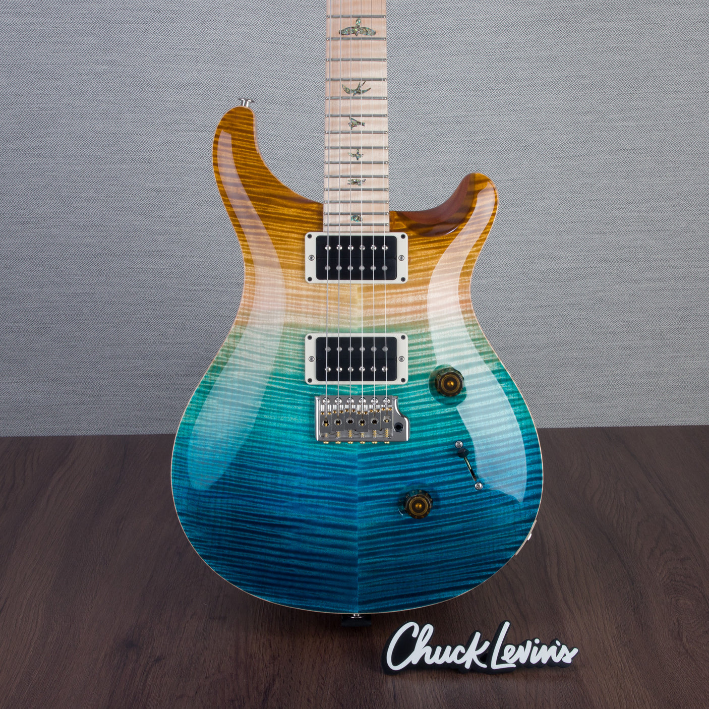 PRS Wood Library Custom 24 Electric Guitar - Private Stock Beach Fade Finish - CHUCKSCLUSIVE - #240383986 - 2024