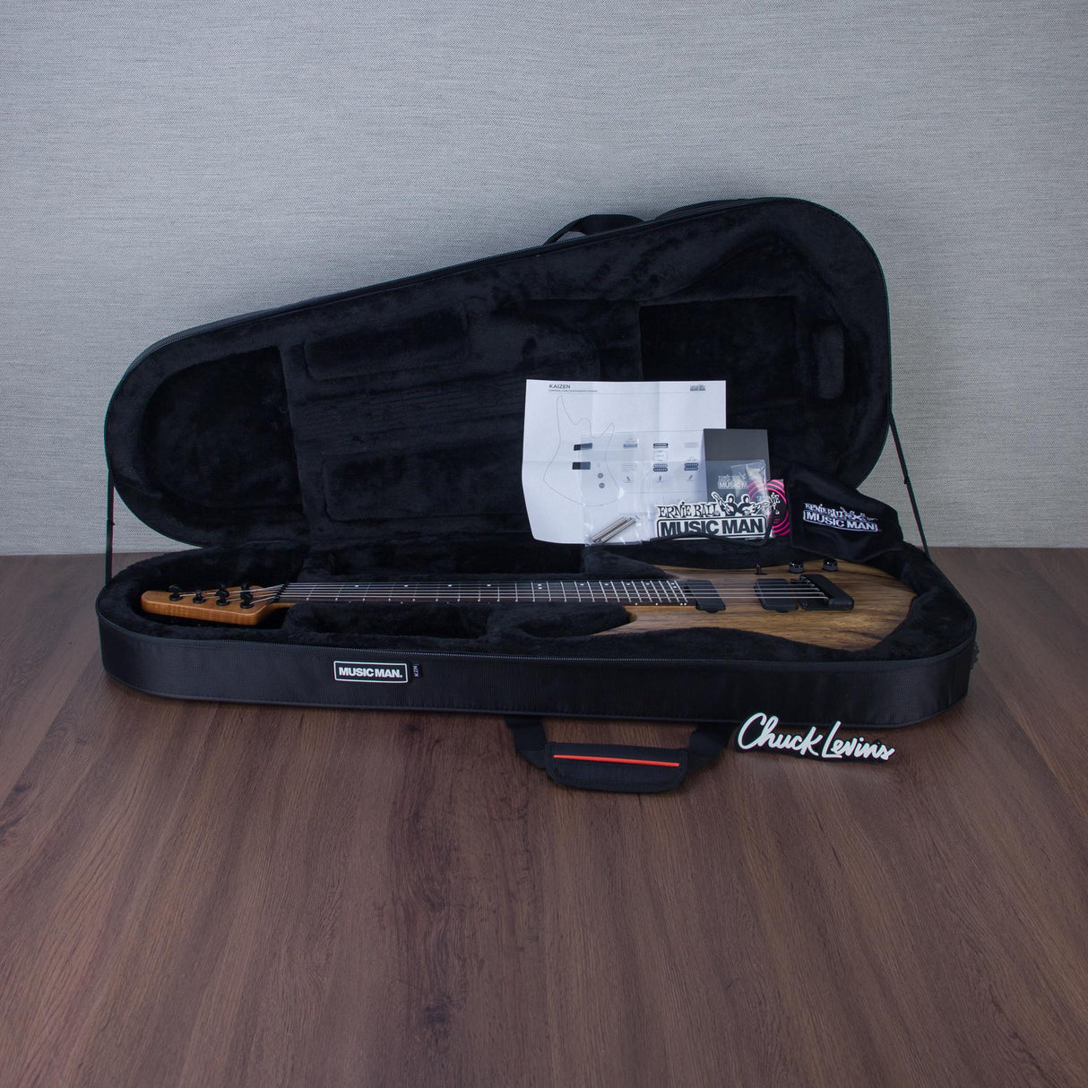 Ernie Ball Music Man Limited Edition Kaizen 6 Electric Guitar - Black Limba - #S12212