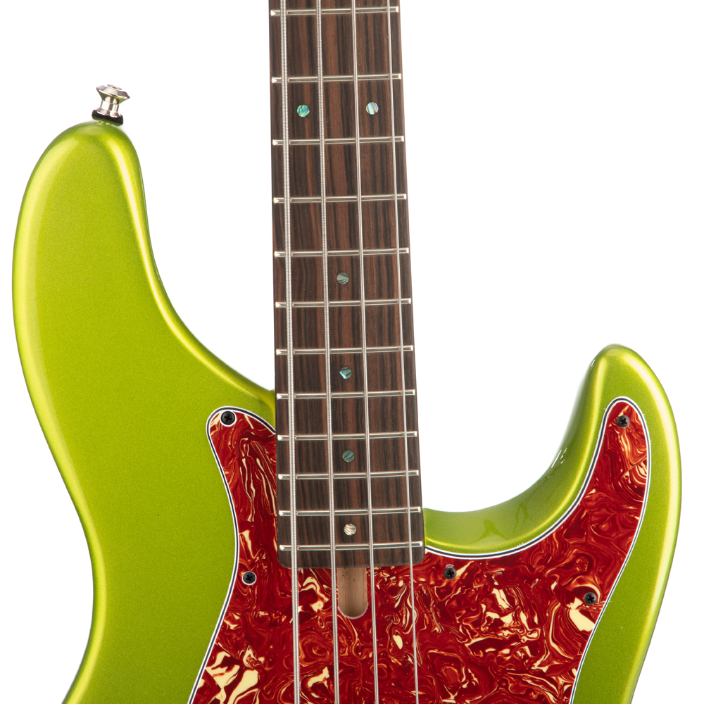 Brubaker JXB-4 Standard Bass Guitar - Green Metallic - New