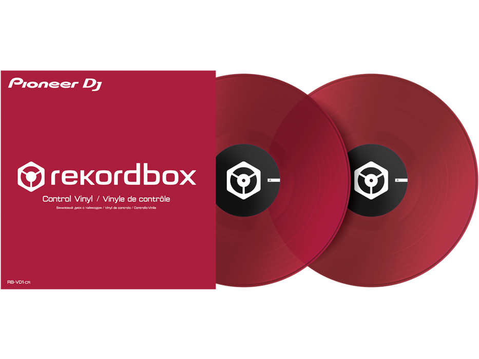 Pioneer DJ RB-VD1-CR 2 Control Vinyl - Clear Red