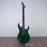ESP USA M-II DX Electric Guitar - Psychedelic Flame - #US25145