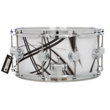 DW Collector's Pure Oak Snare, 14 x 6.5-Inch - White Glass Contrail