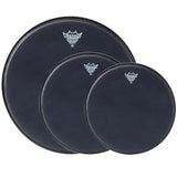 Remo Black Suede Emperor Tom Drum Head Pack - 10/12/16-Inch