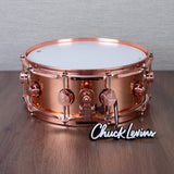 DW 5.5 x 14-Inch Collector's Copper Snare Drum - Copper Hardware