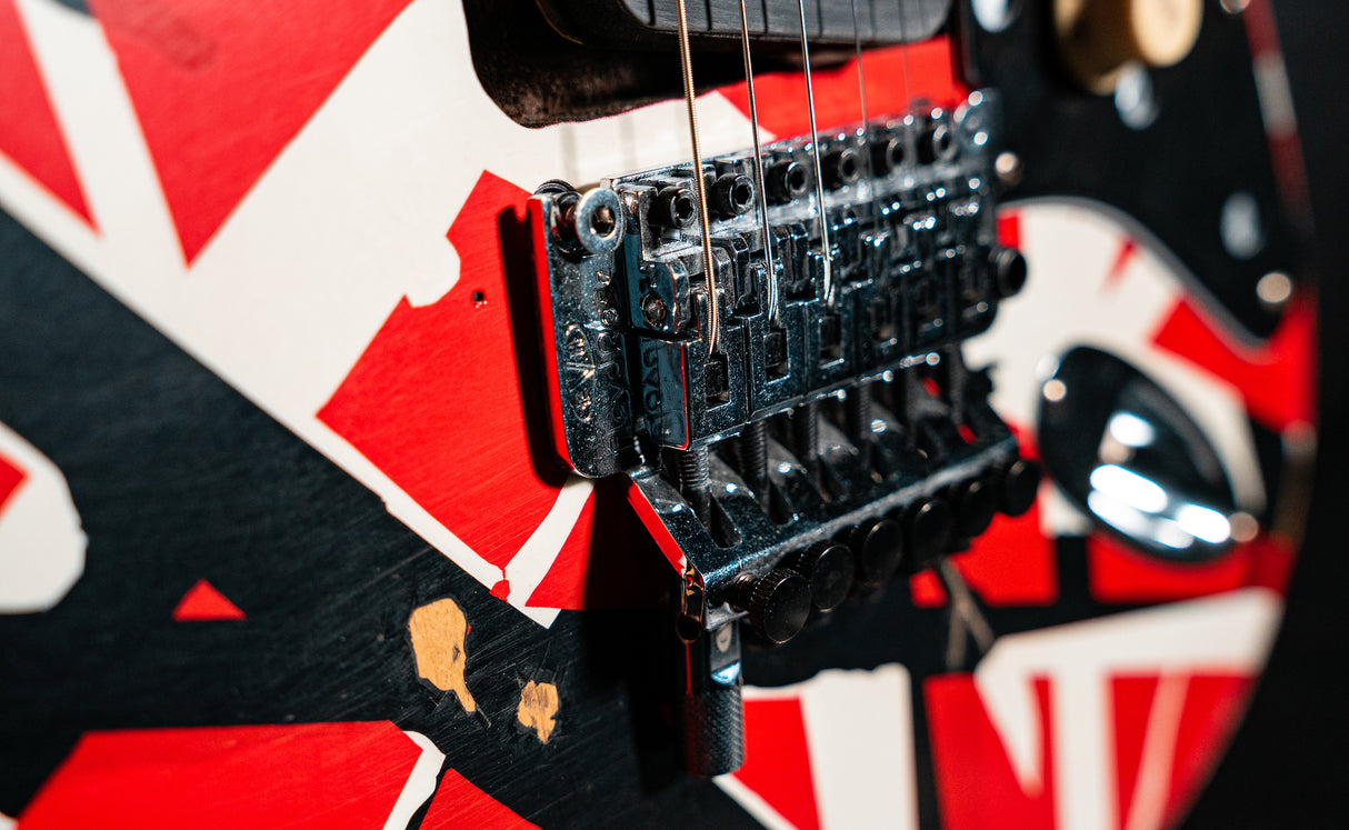 EVH Striped Series Frankie Relic Electric Guitar - Red with Black Stripes - New
